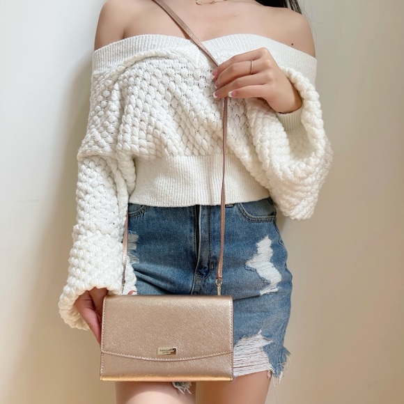 NWT Kate Spade Rose Gold Crossbody - Picture 4 of 8